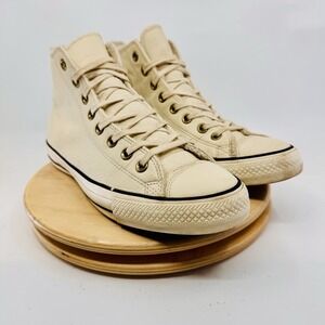 Converse Chuck Taylor All Star Hi‎ Women's 11 White Leather Fur Lined Shoes High
